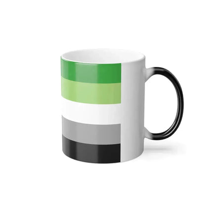 Aromantic Pride Flag - Color Changing Mug 11oz - Go Mug Yourself