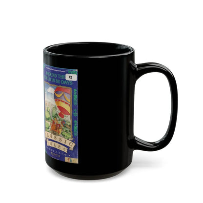 AROUND THE WORLD IN 80 DAYS CARTOON CLASSIC TALES COLLECTION FAMILY HOME ENTERTAINMENT FHE (VHS COVER) - Black Coffee Mug-Go Mug Yourself