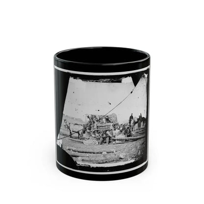 Arrival Of Negro Family In The Lines(2) (U.S. Civil War) Black Coffee Mug 11oz - Go Mug Yourself