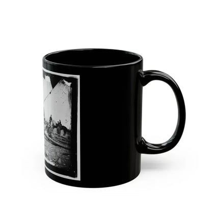Arrival Of Negro Family In The Lines(2) (U.S. Civil War) Black Coffee Mug - Go Mug Yourself