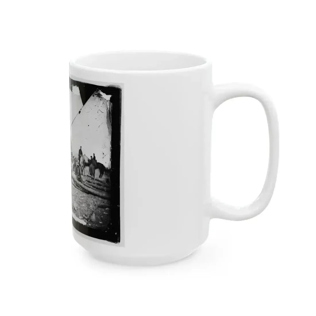Arrival Of Negro Family In The Lines(2) (U.S. Civil War) White Coffee Mug - Go Mug Yourself
