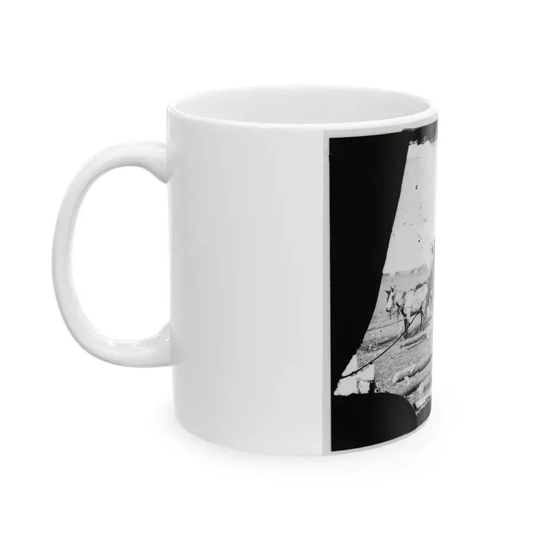 Arrival Of Negro Family In The Lines(2) (U.S. Civil War) White Coffee Mug - Go Mug Yourself