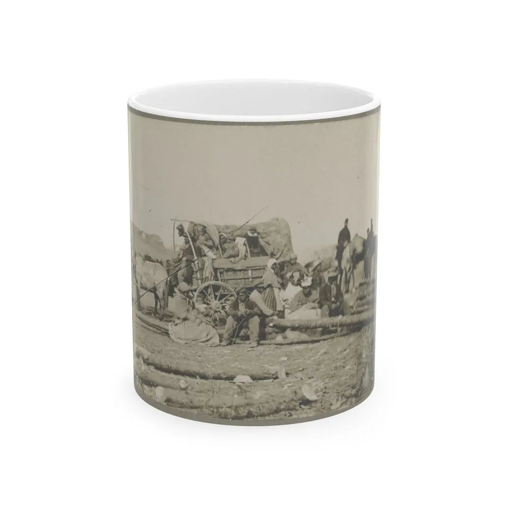 Arrival Of Negro Family In The Lines (U.S. Civil War) White Coffee Mug-11oz-Go Mug Yourself