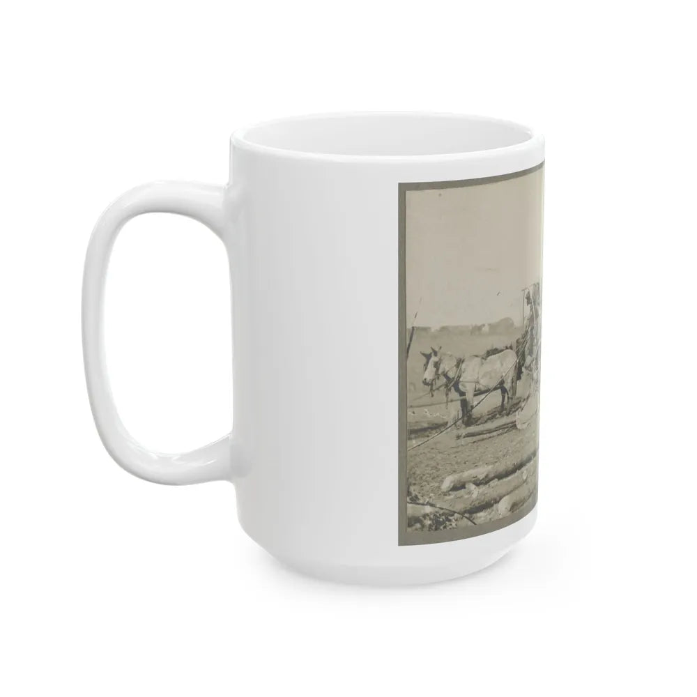 Arrival Of Negro Family In The Lines (U.S. Civil War) White Coffee Mug-Go Mug Yourself