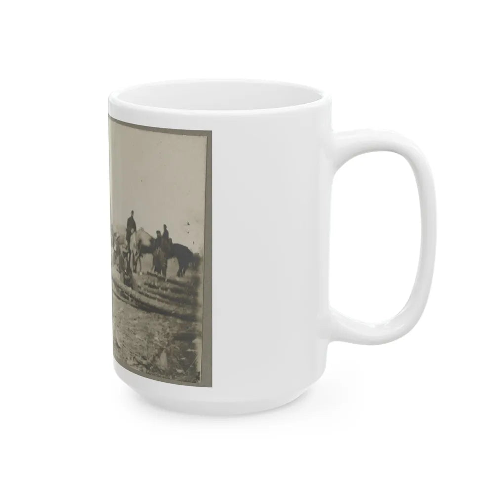 Arrival Of Negro Family In The Lines (U.S. Civil War) White Coffee Mug-Go Mug Yourself