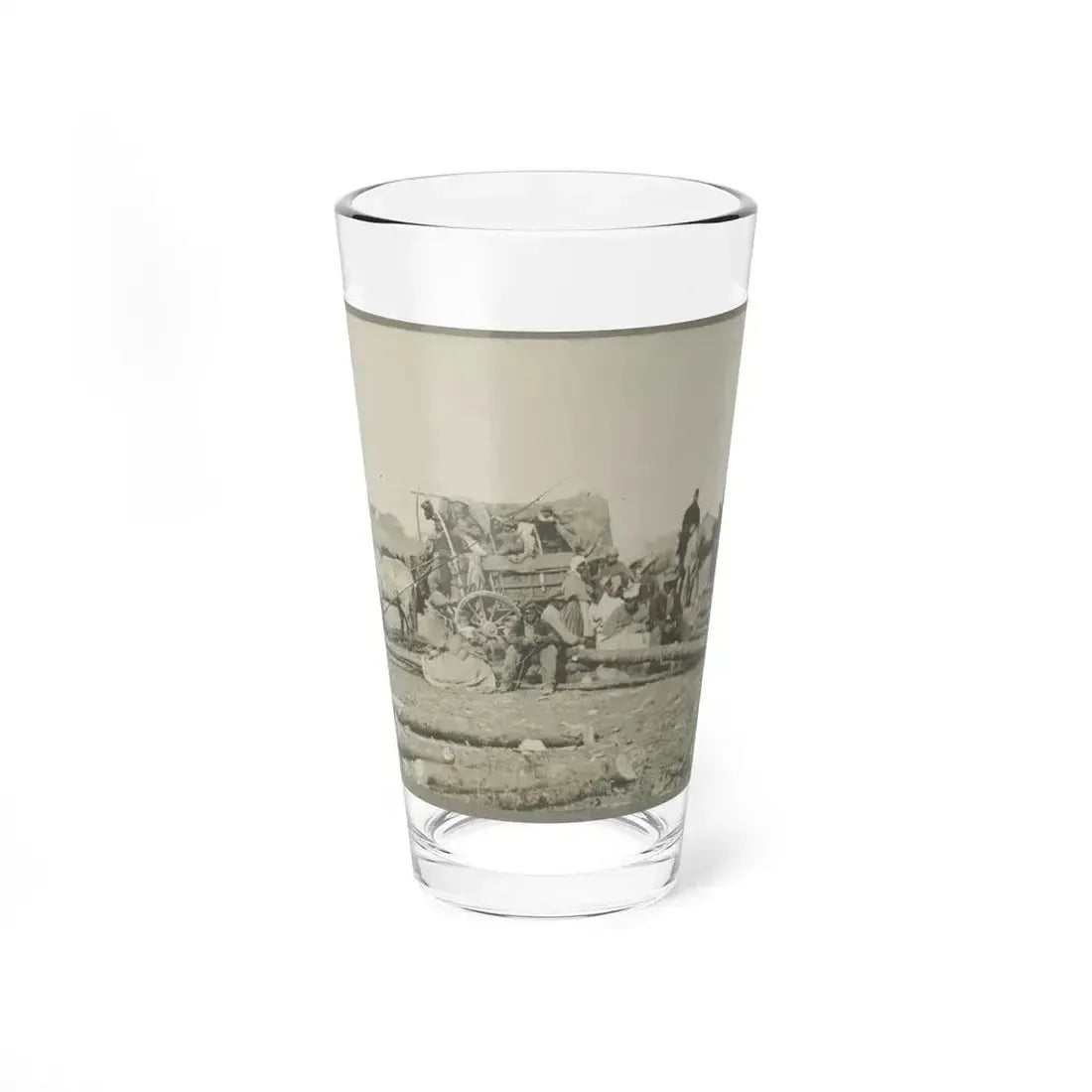 Arrival Of Negro Family In The Lines (U.S. Civil War) Pint Glass 16oz 16oz - Go Mug Yourself