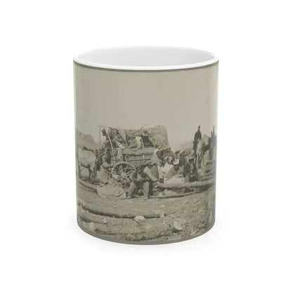 Arrival Of Negro Family In The Lines (U.S. Civil War) White Coffee Mug 11oz - Go Mug Yourself