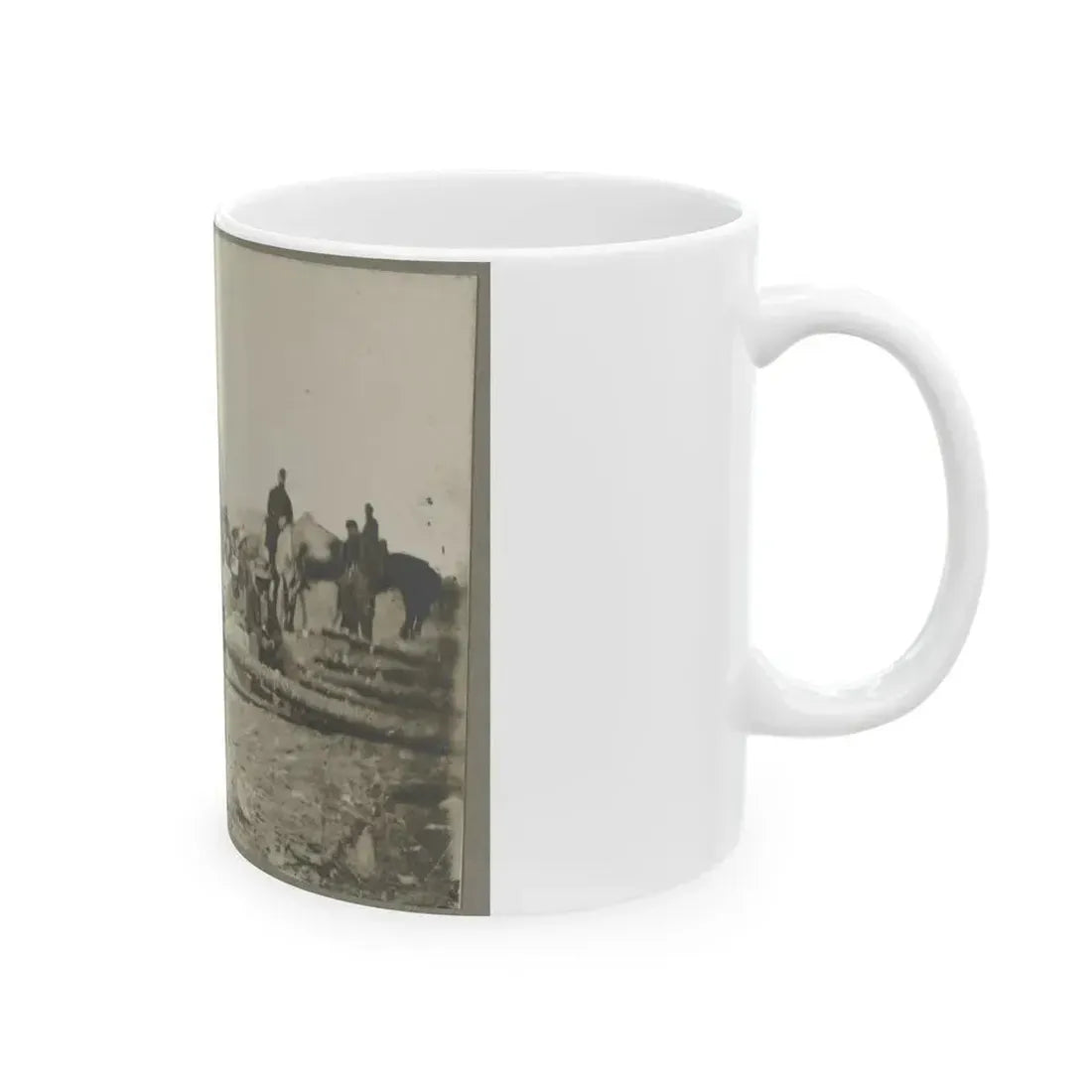 Arrival Of Negro Family In The Lines (U.S. Civil War) White Coffee Mug - Go Mug Yourself