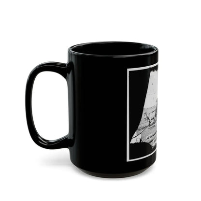 Arrival Of Negro Family In The Lines(2) (U.S. Civil War) Black Coffee Mug-Go Mug Yourself