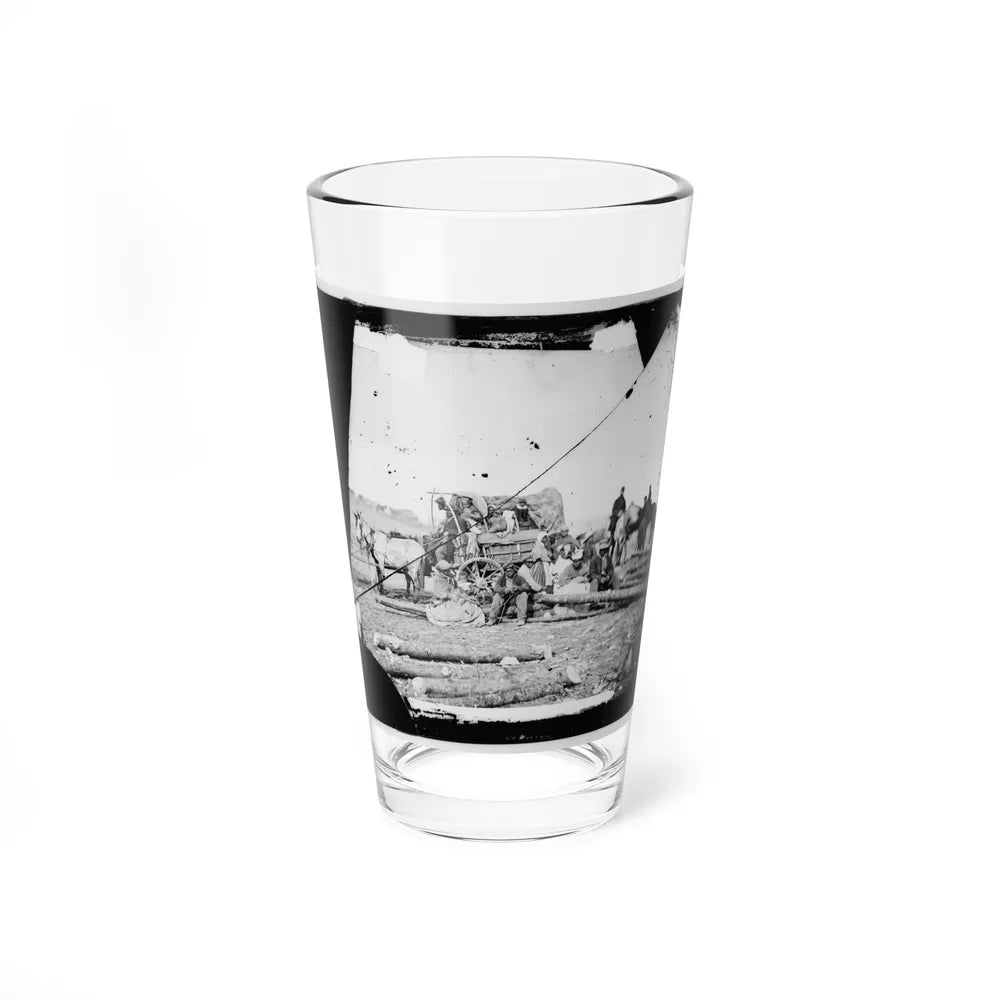 Arrival Of Negro Family In The Lines(2) (U.S. Civil War) Pint Glass 16oz-16oz-Go Mug Yourself