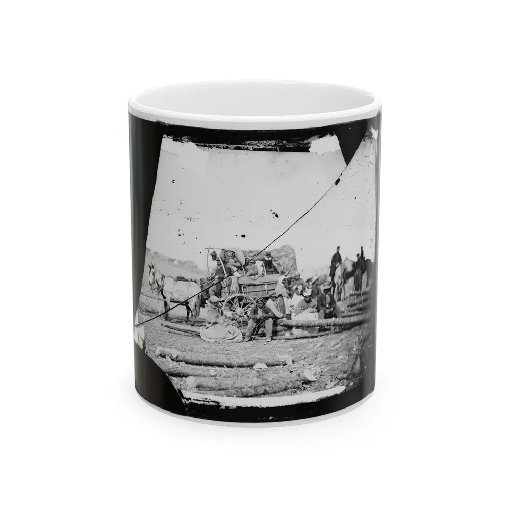 Arrival Of Negro Family In The Lines(2) (U.S. Civil War) White Coffee Mug-11oz-Go Mug Yourself