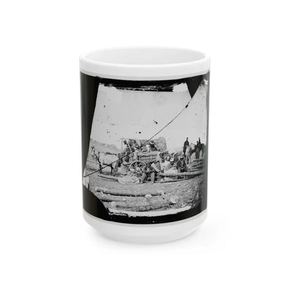 Arrival Of Negro Family In The Lines(2) (U.S. Civil War) White Coffee Mug-15oz-Go Mug Yourself