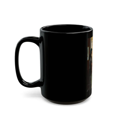 Arriving at the Hotel - Black Coffee Mug-Go Mug Yourself