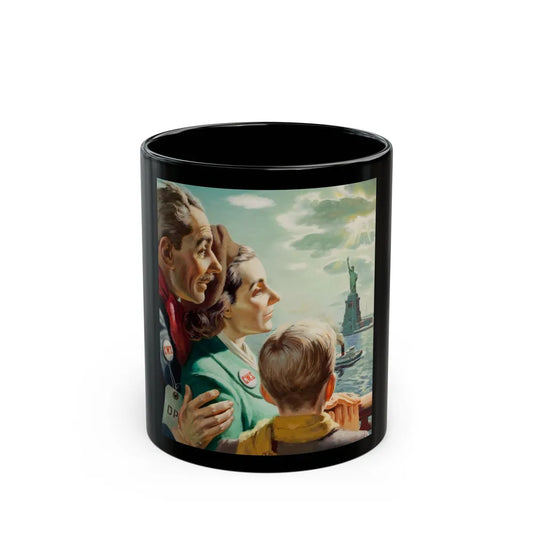 Arriving in America - Black Coffee Mug-11oz-Go Mug Yourself