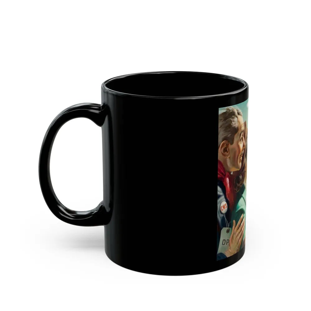 Arriving in America - Black Coffee Mug-Go Mug Yourself