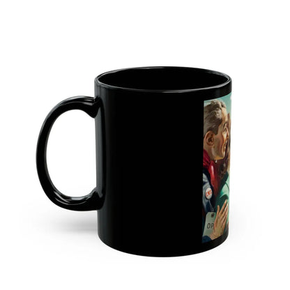 Arriving in America - Black Coffee Mug-Go Mug Yourself