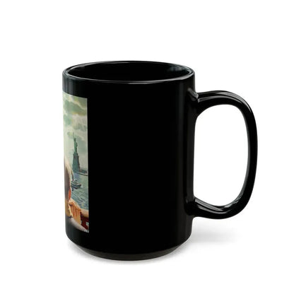 Arriving in America - Black Coffee Mug - Go Mug Yourself
