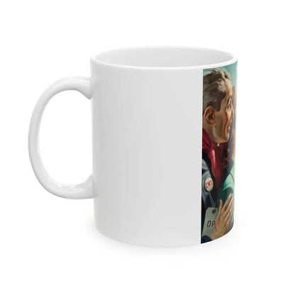 Arriving in America - White Coffee Mug-Go Mug Yourself