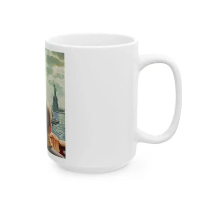 Arriving in America - White Coffee Mug - Go Mug Yourself