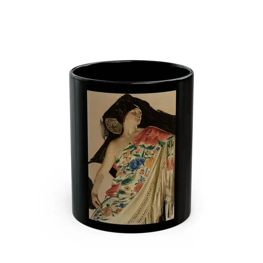 Arrow Collar advertisement study - Black Coffee Mug 11oz - Go Mug Yourself
