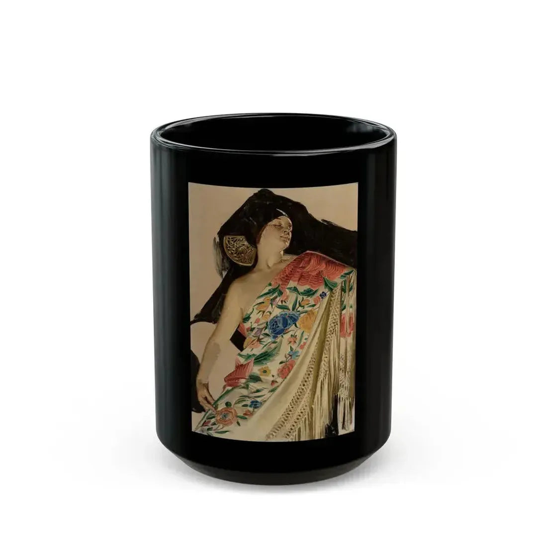 Arrow Collar advertisement study - Black Coffee Mug 15oz - Go Mug Yourself