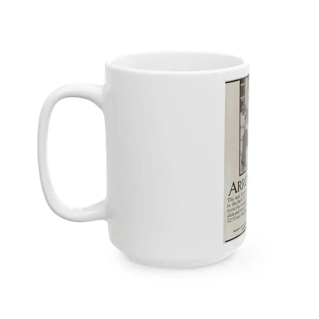 Arrow Collars Magazine Ad, Life magazine, March 24, 1910 - White Coffee Mug - Go Mug Yourself