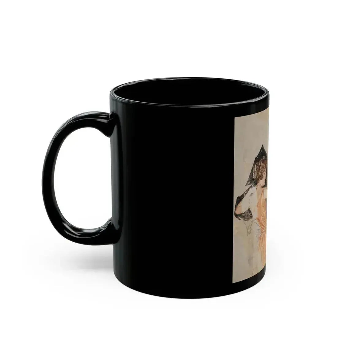 Arrow Collars & Shirts advertisement study - Black Coffee Mug - Go Mug Yourself