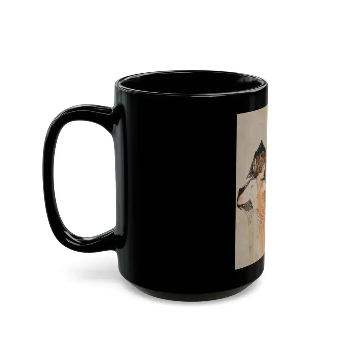 Arrow Collars & Shirts advertisement study - Black Coffee Mug - Go Mug Yourself