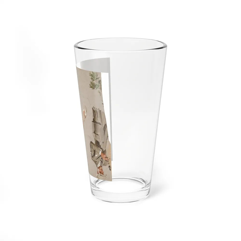 Arrow Collars & Shirts advertisement study (Magazine Illustration) Pint Glass 16oz-Go Mug Yourself