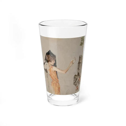 Arrow Collars & Shirts advertisement study (Magazine Illustration) Pint Glass 16oz - Go Mug Yourself
