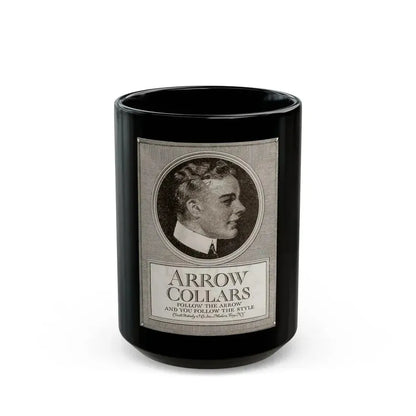 Arrow Collars, The Saturday Evening Post, March 6, 1920 - Black Coffee Mug 15oz - Go Mug Yourself