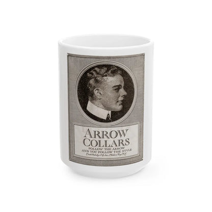 Arrow Collars, The Saturday Evening Post, March 6, 1920 - White Coffee Mug-15oz-Go Mug Yourself