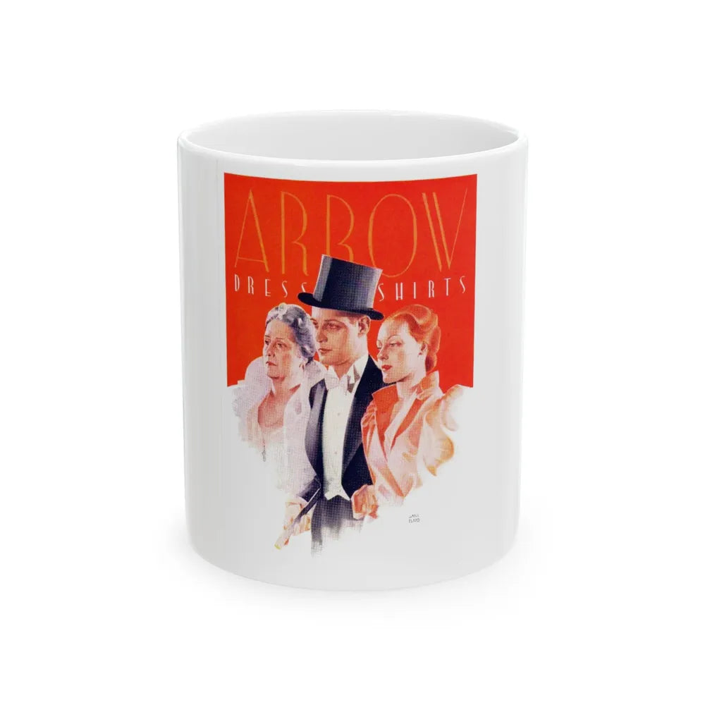 Arrow Dress Shirts advertisement - White Coffee Mug-11oz-Go Mug Yourself