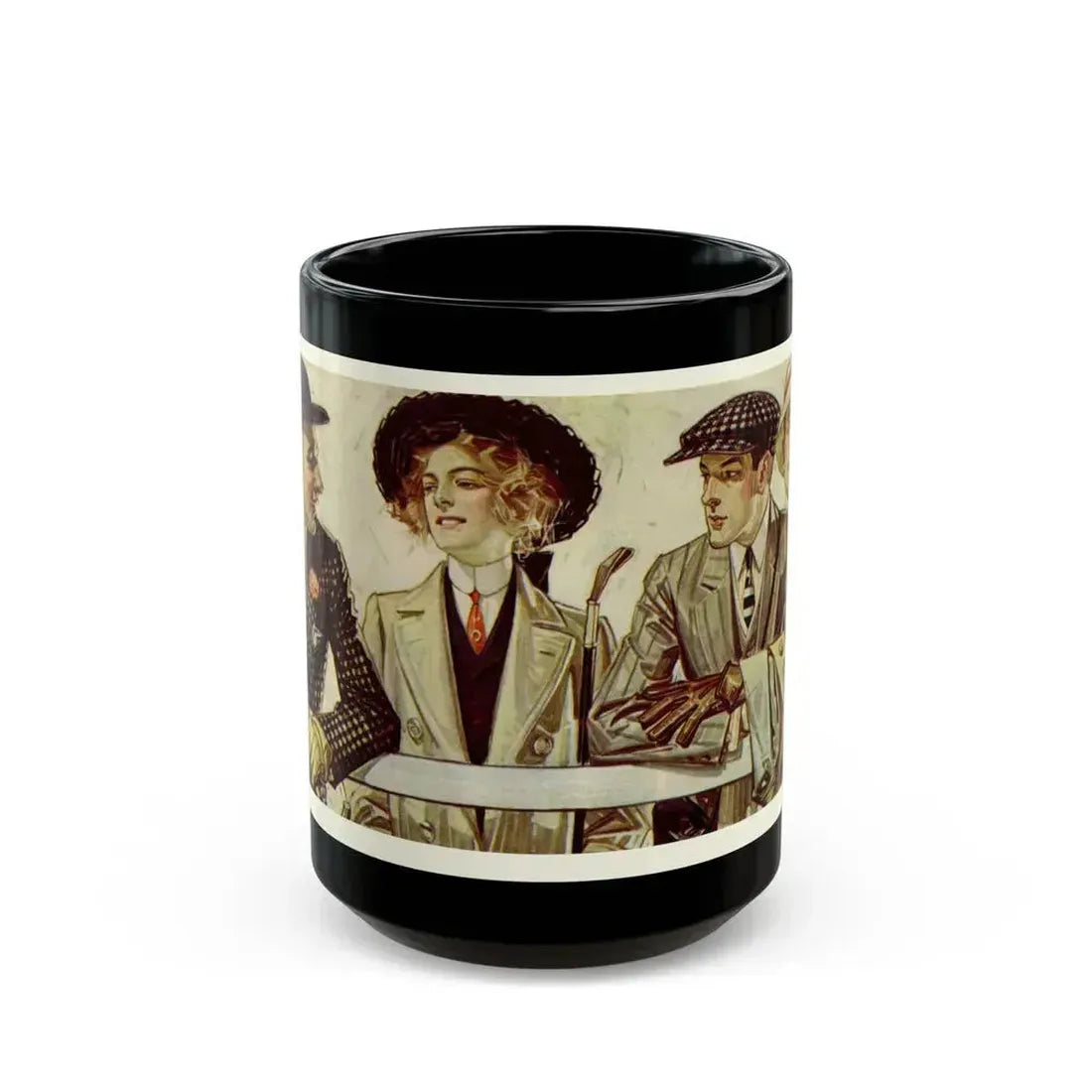 Arrow Shirt Men, 1907 - Black Coffee Mug 15oz - Go Mug Yourself