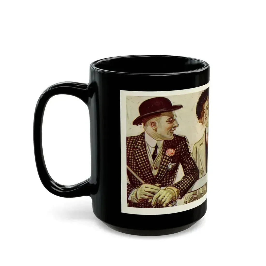 Arrow Shirt Men, 1907 - Black Coffee Mug - Go Mug Yourself