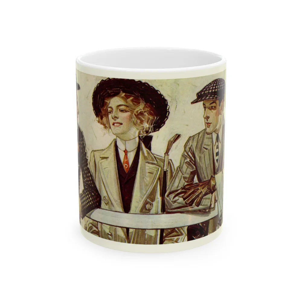 Arrow Shirt Men, 1907 - White Coffee Mug-11oz-Go Mug Yourself