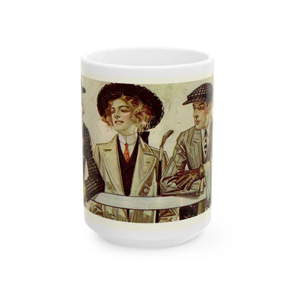 Arrow Shirt Men, 1907 - White Coffee Mug-15oz-Go Mug Yourself