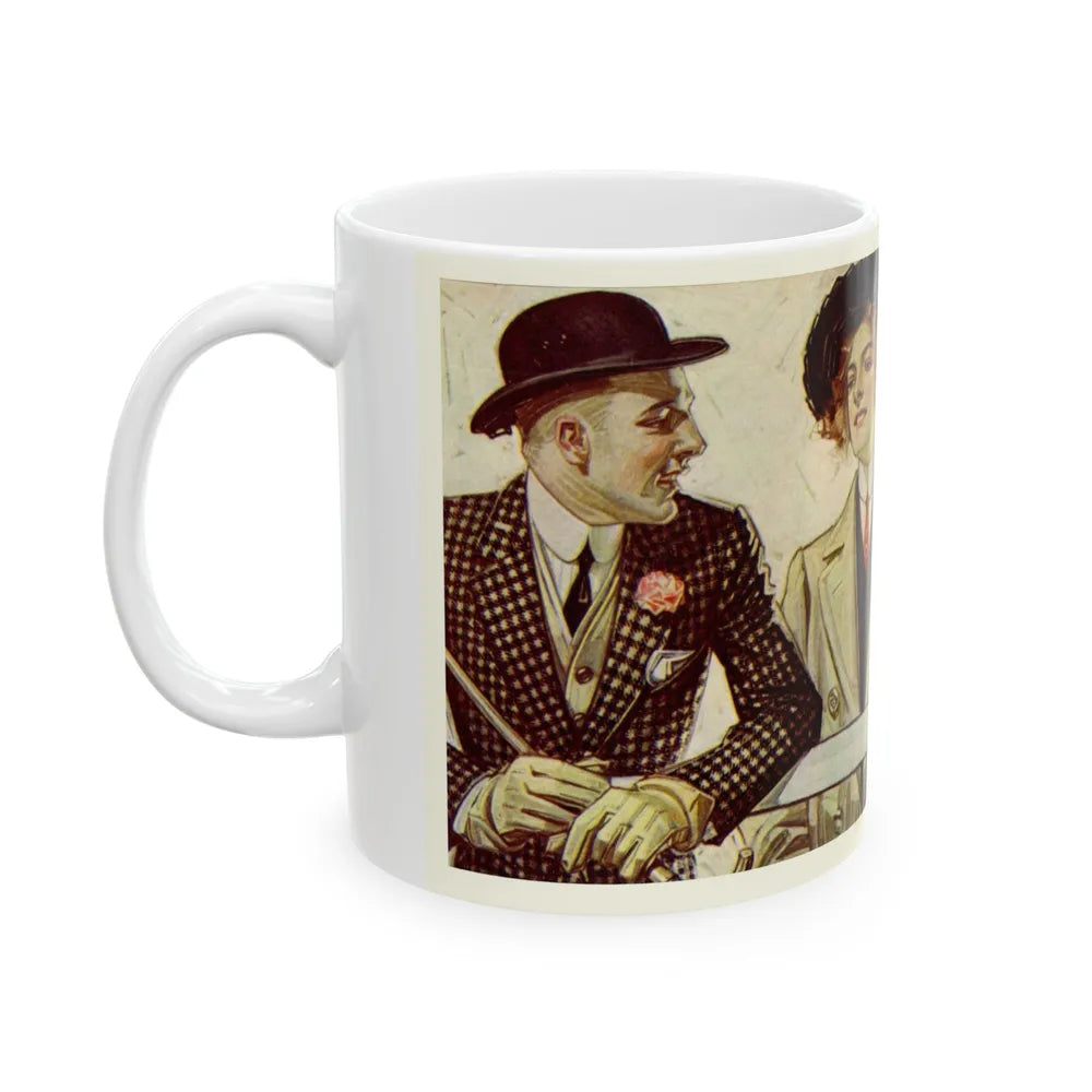 Arrow Shirt Men, 1907 - White Coffee Mug-Go Mug Yourself