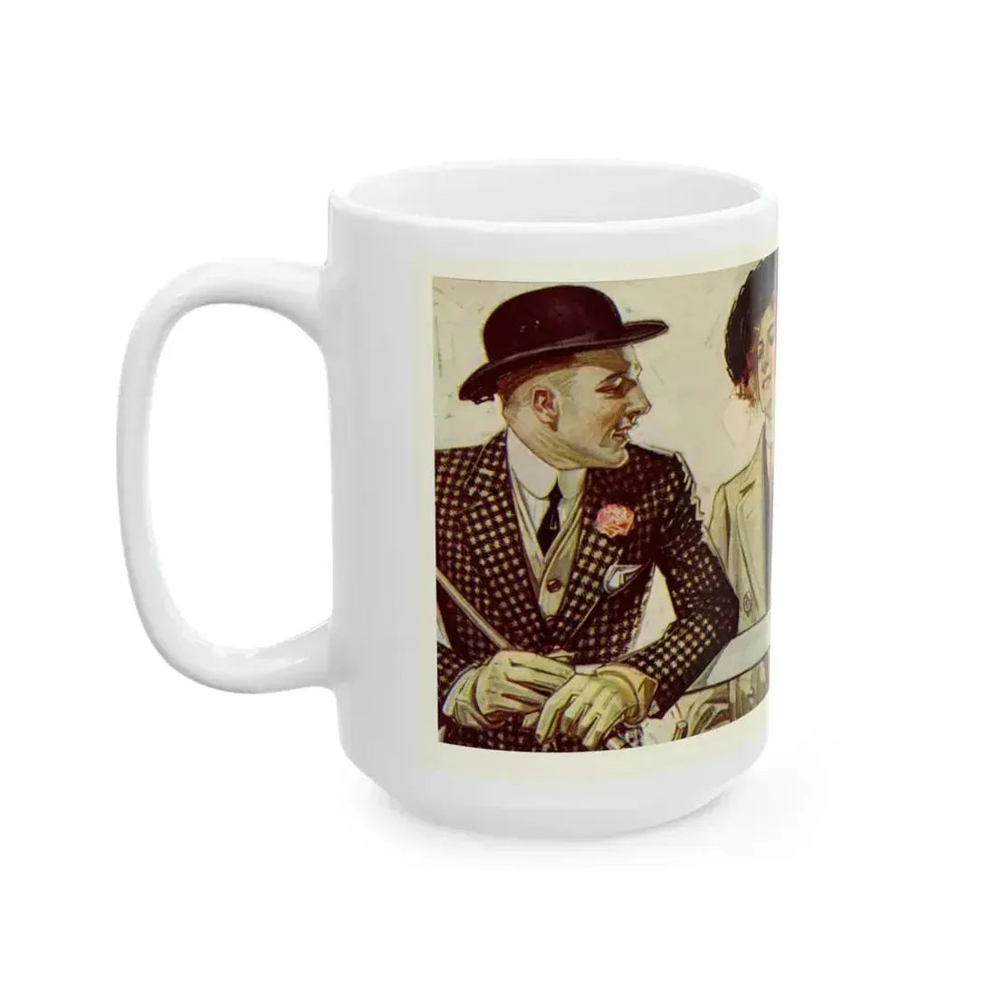 Arrow Shirt Men, 1907 - White Coffee Mug - Go Mug Yourself