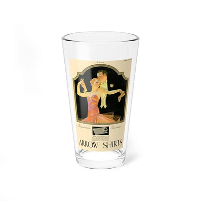 Arrow Shirts advertisement, 1930 (Magazine Illustration) Pint Glass 16oz-16oz-Go Mug Yourself