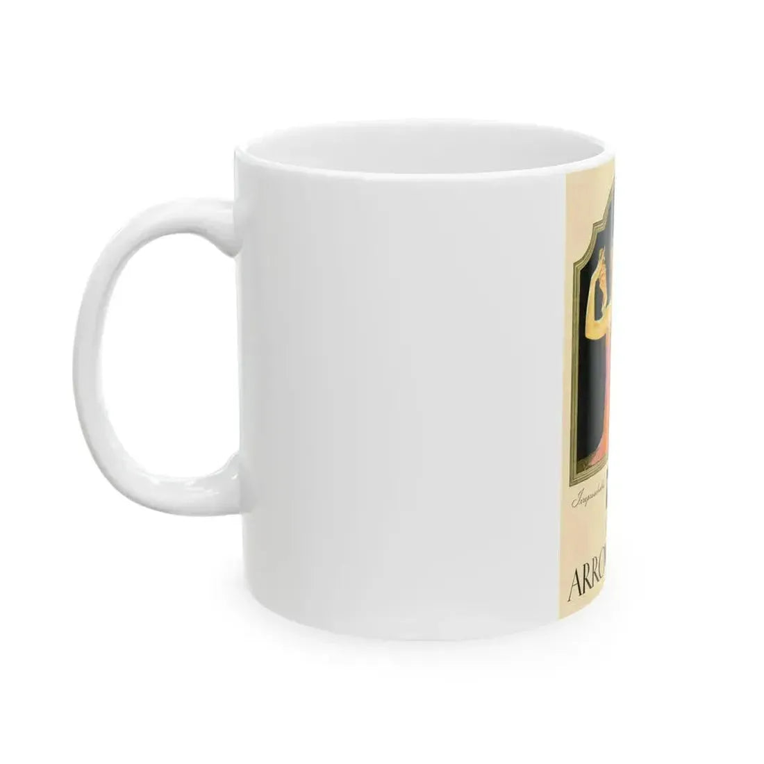 Arrow Shirts advertisement, 1930 - White Coffee Mug - Go Mug Yourself