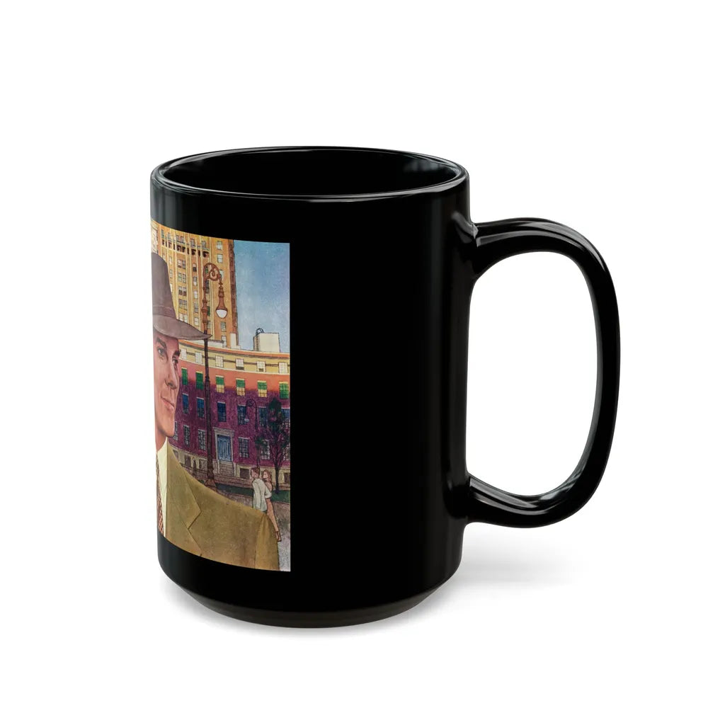 Arrow Shirts advertisement, 1948 - Black Coffee Mug-Go Mug Yourself