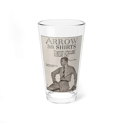 Arrow Silk Shirts (1914) (Magazine Illustration) Pint Glass 16oz-16oz-Go Mug Yourself