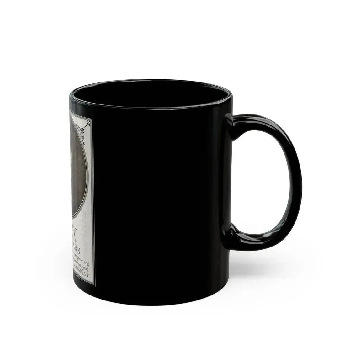 Arrow Troy Tailored Soft Collars ad, The Saturday Evening Post, July 26, 1919 - Black Coffee Mug - Go Mug Yourself