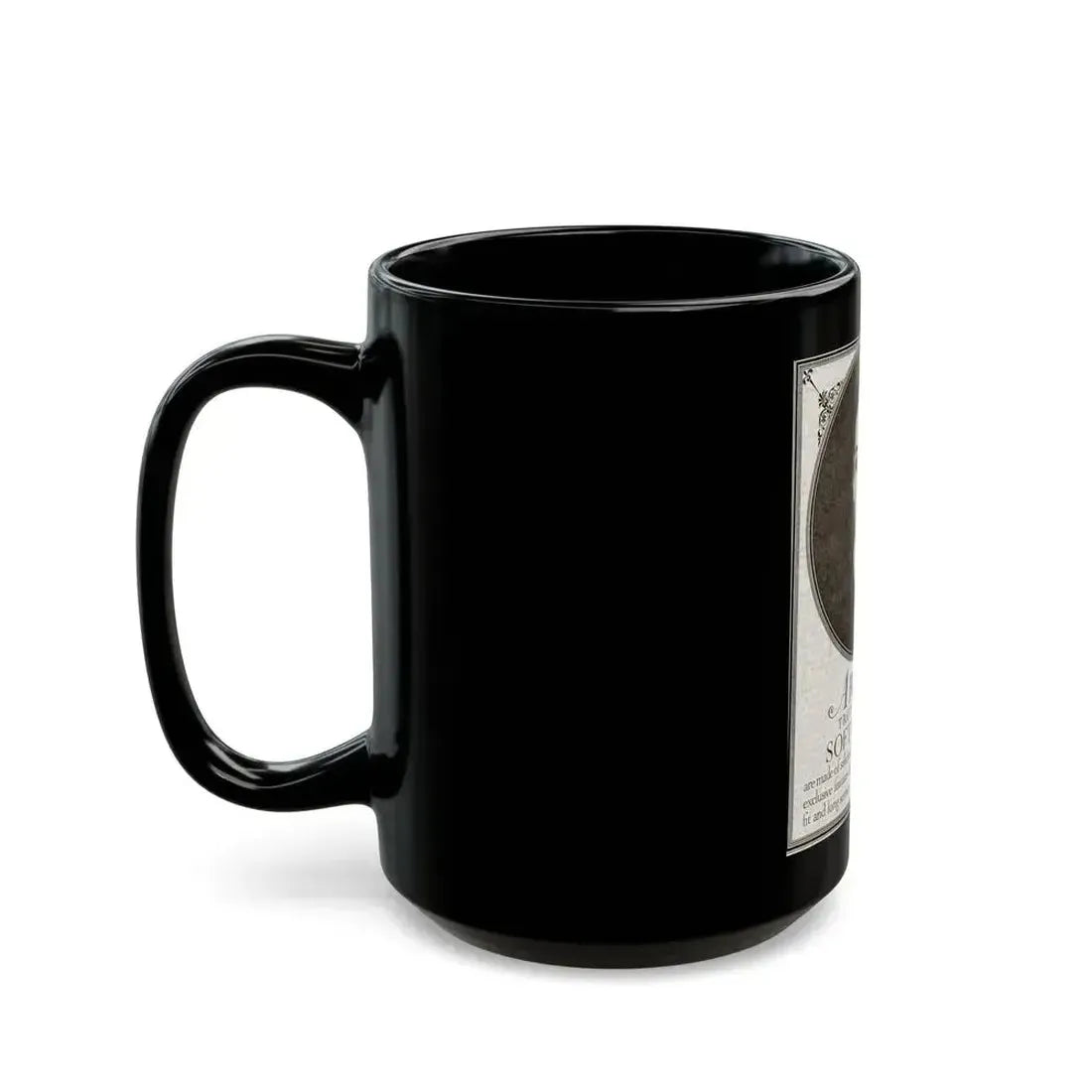 Arrow Troy Tailored Soft Collars ad, The Saturday Evening Post, July 26, 1919 - Black Coffee Mug - Go Mug Yourself