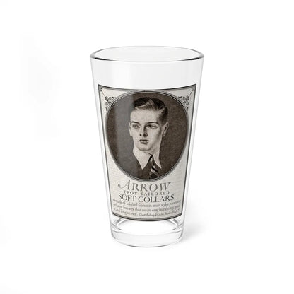 Arrow Troy Tailored Soft Collars ad, The Saturday Evening Post, July 26, 1919 (Magazine Illustration) Pint Glass 16oz-16oz-Go Mug Yourself