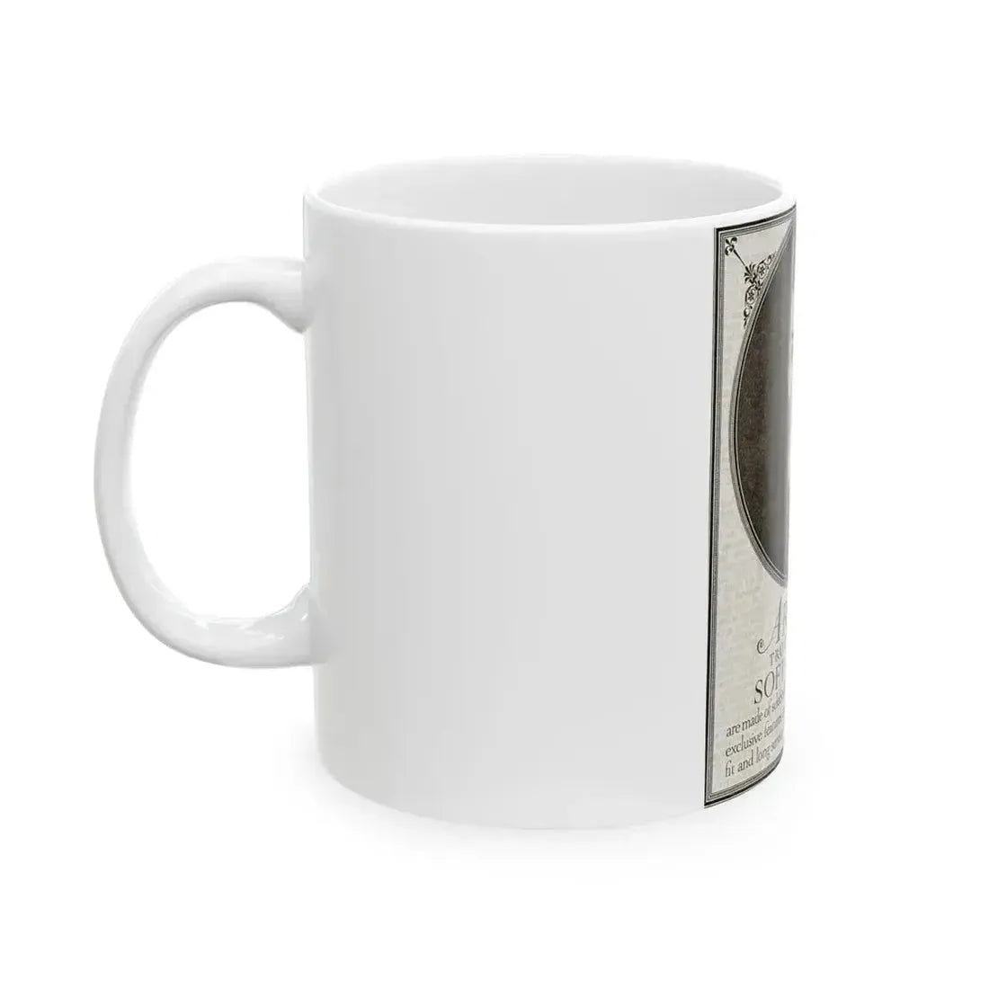 Arrow Troy Tailored Soft Collars ad, The Saturday Evening Post, July 26, 1919 - White Coffee Mug - Go Mug Yourself