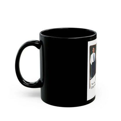 Arrow White Shirt ad, Collier's, March 4, 1950 - Black Coffee Mug - Go Mug Yourself