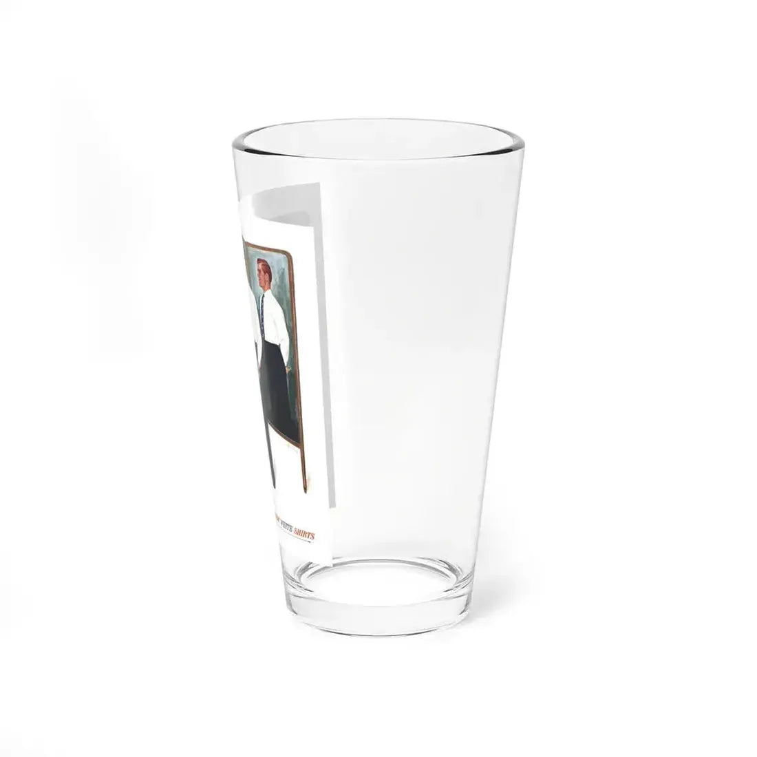 Arrow White Shirt ad, Collier's, March 4, 1950 (Magazine Illustration) Pint Glass 16oz - Go Mug Yourself