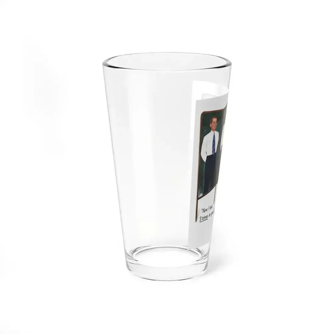 Arrow White Shirt ad, Collier's, March 4, 1950 (Magazine Illustration) Pint Glass 16oz - Go Mug Yourself